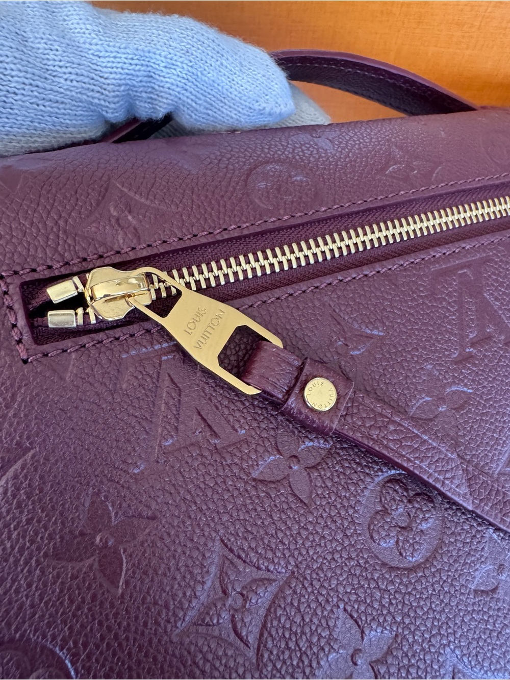 SOLD❌❌Louis Vuitton Pochette Metis Empreinte in Wine - Picture 11 of 16